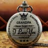 Heritage Tribute Grandpa Pocket Watch Necklace Vintage Quartz Timepiece 1