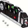 HOMEFISH Laser Level Line Tool Kit Multipurpose Cross Line Laser Level With Built In 8ft Measuring  0