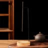 ZenFlow Upside Down Incense Burner Wooden Hanging Incense Stick Holder Round Incense Tray For Home  3