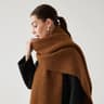 Unisex Wool Blend Winter Scarf Thick Thermal Muffler Shawl Soft Solid Color Cold Weather Wrap 13