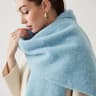 Unisex Wool Blend Winter Scarf Thick Thermal Muffler Shawl Soft Solid Color Cold Weather Wrap 4