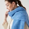 Unisex Wool Blend Winter Scarf Thick Thermal Muffler Shawl Soft Solid Color Cold Weather Wrap 8