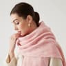 Unisex Wool Blend Winter Scarf Thick Thermal Muffler Shawl Soft Solid Color Cold Weather Wrap 15