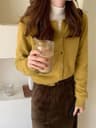 Elegant Womens Knit Button Cardigan Casual Loose Long Sleeve Winter Sweater 7