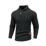 Mens Casual Knit Sweater Crew Neck Warm Ribbed Pullover 2
