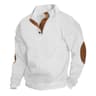 Mens Stand Collar Jacquard Knit Sweater Casual Long Sleeve Pullover 5
