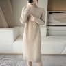 Womens Turtleneck Knit Sweater Dress Long Sleeve Winter Casual Dress 1