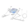 Portable Adjustable Laptop Stand With Fan Ergonomic Laptop Cooling Stand Height Adjustable Work Ris 1