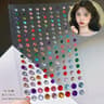 GlamShine Rhinestone Face Stickers Self Adhesive Face Gem Stickers Festival Makeup Jewels 2