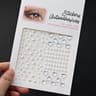 GlamShine Rhinestone Face Stickers Self Adhesive Face Gem Stickers Festival Makeup Jewels 12