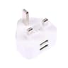 UK Plug USB Charger Dual Port 3 Pin Wall Adapter Universal Charging Plug 2