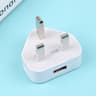 UK Plug USB Charger Dual Port 3 Pin Wall Adapter Universal Charging Plug 1