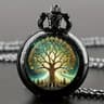 Retro Dragon Pocket Watch Quartz Vintage Antique Style Pendant Watch 9