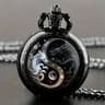 Retro Dragon Pocket Watch Quartz Vintage Antique Style Pendant Watch 4