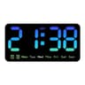 Voice Control Digital Wall Clock Large LED Display With Temperature And Dual Alarm 5