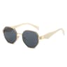 Polygon Sunglasses Retro Metal Frame UV400 Designer Unisex Shades 5