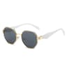 Polygon Sunglasses Retro Metal Frame UV400 Designer Unisex Shades 2