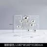 Clear Acrylic Square Display Box Decorative Sphere Cover Modern Home Decor 2