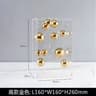 Clear Acrylic Square Display Box Decorative Sphere Cover Modern Home Decor 4