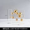 Clear Acrylic Square Display Box Decorative Sphere Cover Modern Home Decor 5