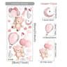 Pink Bear Wall Stickers Kids Room Wall Decals Nursery Wall Decor 1