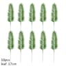 Artificial Palm Leaves Gold Tropical Decor Fake Silk Leaf Set 9