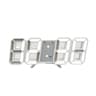 3D LED Digital Alarm Clock Voice Activated Luminous Desk Clock Silent Modern Display 2
