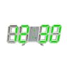 3D LED Digital Alarm Clock Voice Activated Luminous Desk Clock Silent Modern Display 3