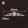Decorative Wood Appliques Carved Furniture Onlay Trim Ornament 9