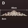 Decorative Wood Appliques Carved Furniture Onlay Trim Ornament 6