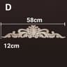 Decorative Wood Appliques Carved Furniture Onlay Trim Ornament 16