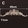Decorative Wood Appliques Carved Furniture Onlay Trim Ornament 4