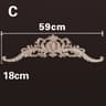 Decorative Wood Appliques Carved Furniture Onlay Trim Ornament 17