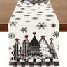 Retro Plaid Christmas Table Runner Festive Holiday Dining Decor 0