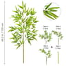 Artificial Bamboo Leaves Tall Fake Bamboo Plant Realistic Indoor Office Greenery Decor 17