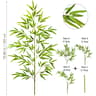 Artificial Bamboo Leaves Tall Fake Bamboo Plant Realistic Indoor Office Greenery Decor 18