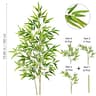Artificial Bamboo Leaves Tall Fake Bamboo Plant Realistic Indoor Office Greenery Decor 19