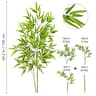 Artificial Bamboo Leaves Tall Fake Bamboo Plant Realistic Indoor Office Greenery Decor 25