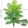 Artificial Palm Tree Large Tropical Plant Decor With Realistic Palm Leaves 11