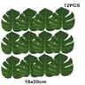 Artificial Tropical Palm Leaves Jungle Luau Party Decor Set 8