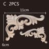Wood Carving Onlays Corner Appliques Decorative Trim For Furniture 18