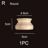 Half Round Wood Column Cap Roman Carved Applique For Furniture Decor 3