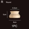 Half Round Wood Column Cap Roman Carved Applique For Furniture Decor 4