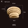 Half Round Wood Column Cap Roman Carved Applique For Furniture Decor 18