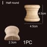 Half Round Wood Column Cap Roman Carved Applique For Furniture Decor 21