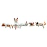 Mini Cat Figurine Decor Cute Animal Statue For Desk And Shelf 3