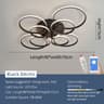 Modern LED Chandelier Ceiling Light Fixture For Living Room And Bedroom 6