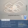 Modern LED Chandelier Ceiling Light Fixture For Living Room And Bedroom 9