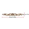2 Piece Carved Wooden Rose Applique Furniture Decorative Trim Set 7