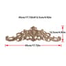 2 Piece Carved Wooden Rose Applique Furniture Decorative Trim Set 16